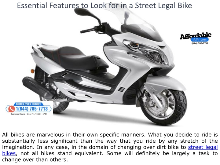 essential features to look for in a street legal
