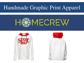 Handmade Graphic Print Apparel