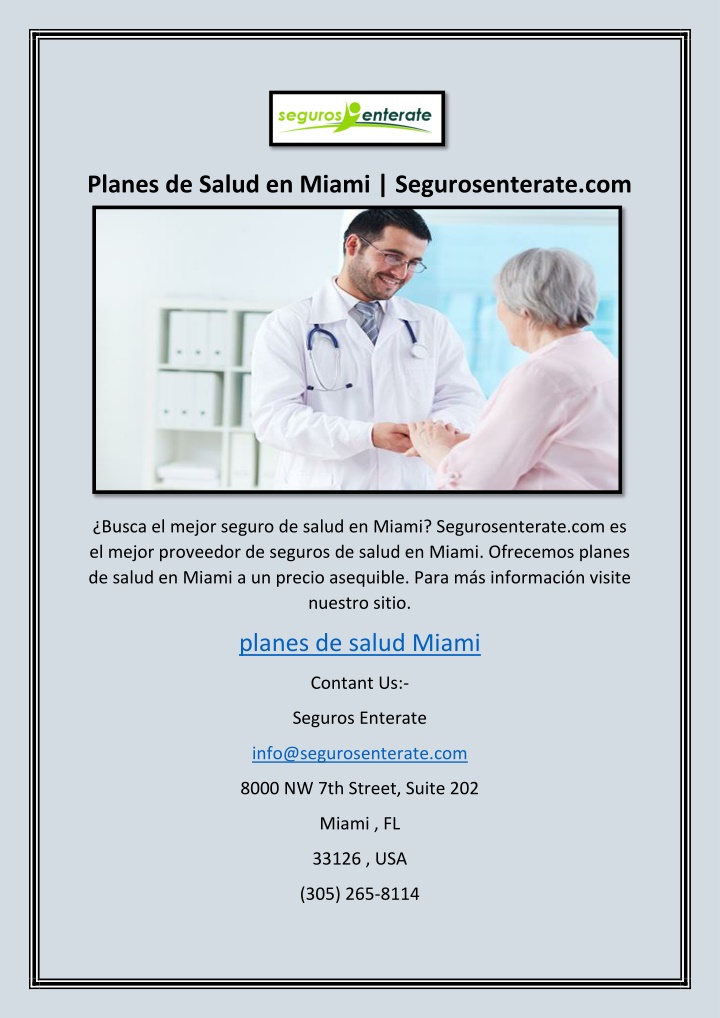 planes de salud en miami segurosenterate com