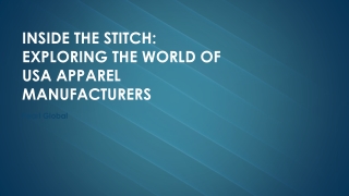 Inside the Stitch Exploring the World of USA Apparel Manufacturers