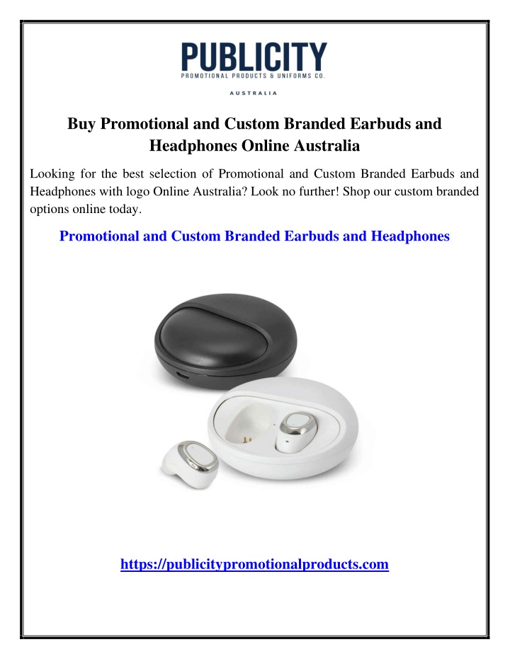 buy promotional and custom branded earbuds