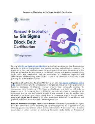 Renewal and Expiration for Six Sigma Black Belt Certification.docx