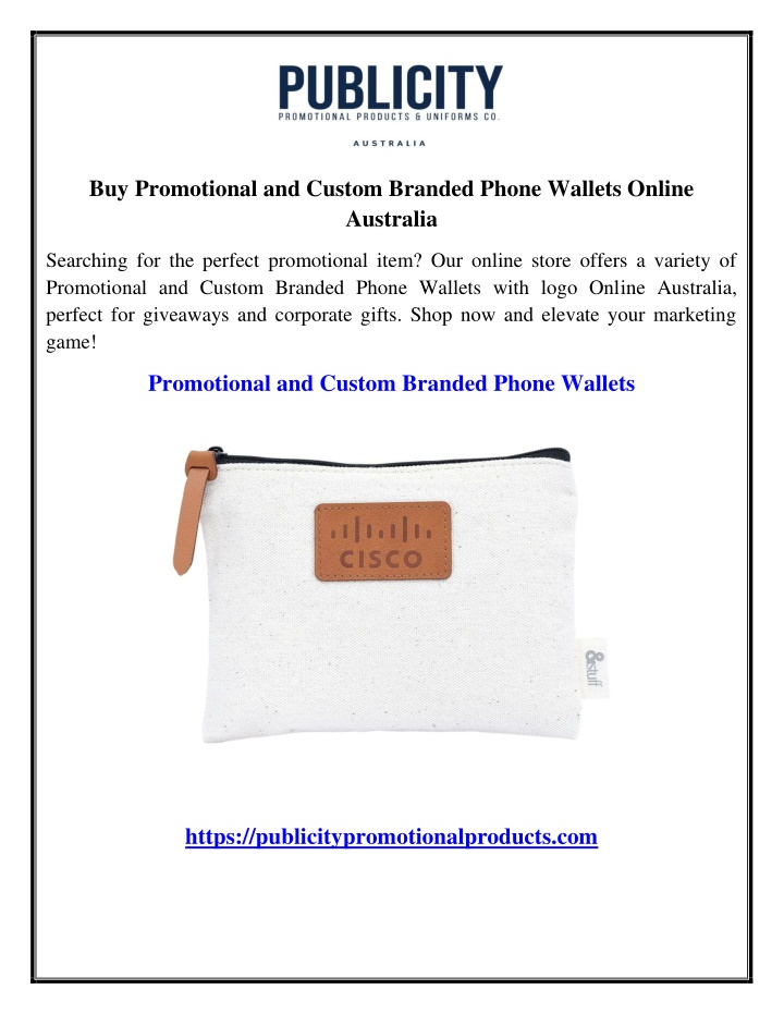 buy promotional and custom branded phone wallets