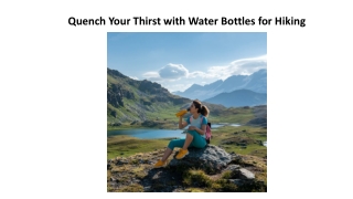Quench Your Thirst with Water Bottles for Hiking