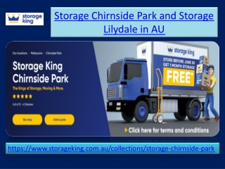 Storage Chirnside Park and Storage Lilydale in AU PPT