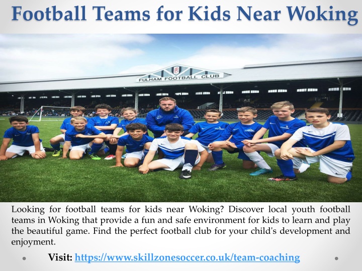 football teams for kids near woking