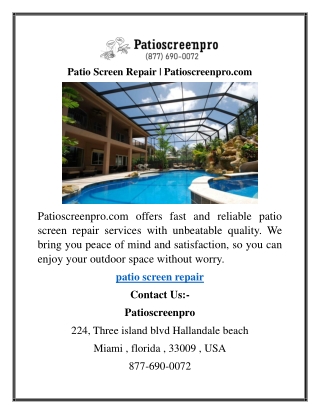 patio screen repair patioscreenpro com