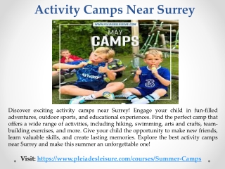 Activity Camps Near Surrey