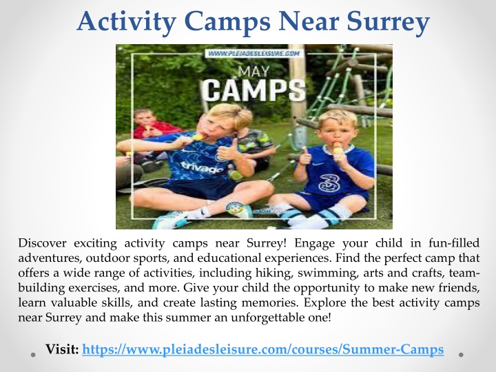 activity camps near surrey