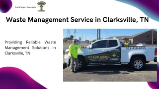 Waste Management Service in Clarksville, TN