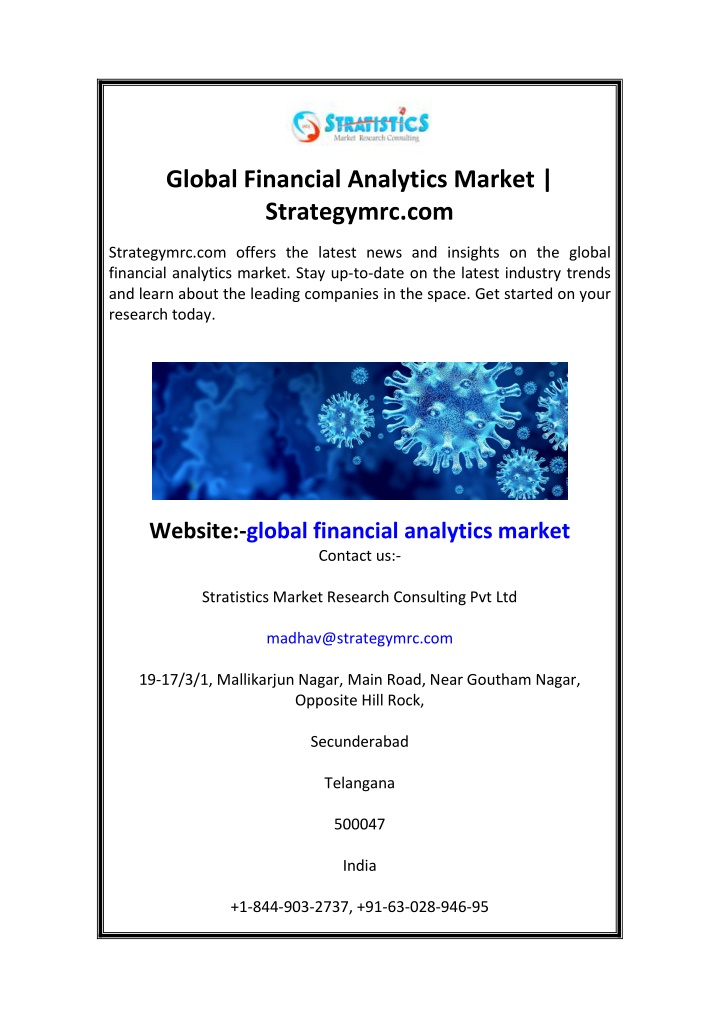 global financial analytics market strategymrc com