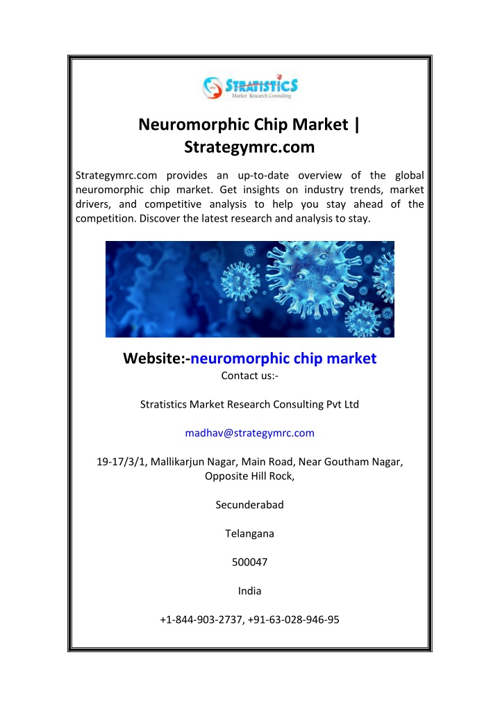 neuromorphic chip market strategymrc com