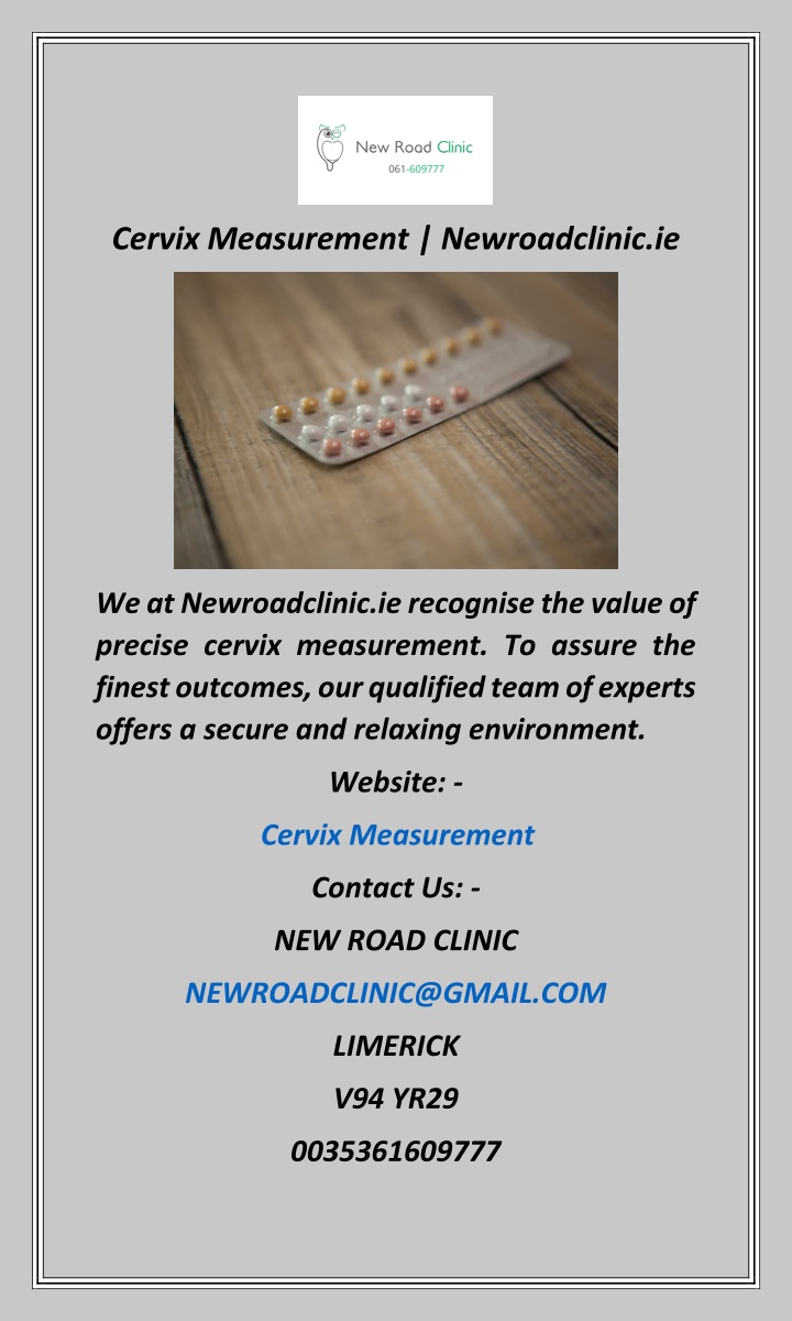 cervix measurement newroadclinic ie