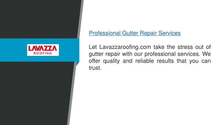 professional gutter repair services