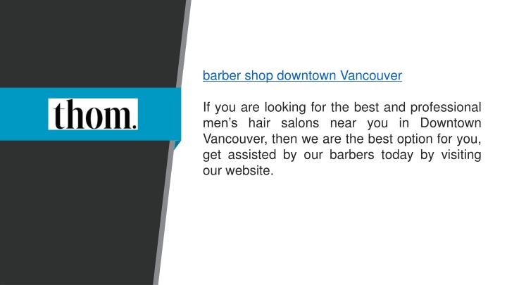 Barber Shop Downtown Vancouver If You Are Looking N 