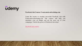 Facebook Ads Courses  Learn-meta-advertising.com