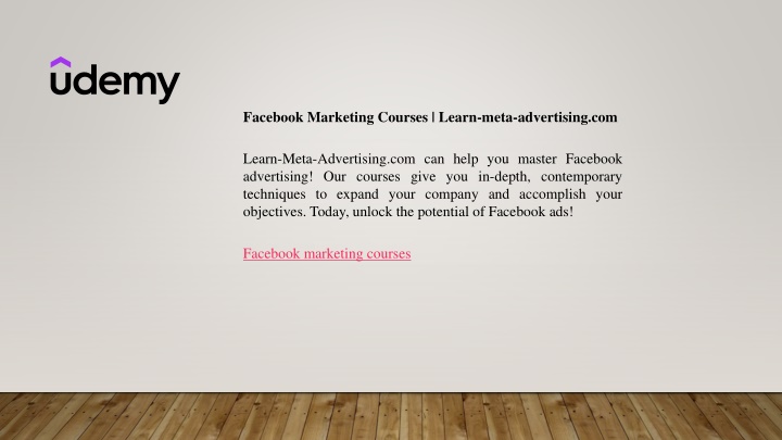 facebook marketing courses learn meta advertising