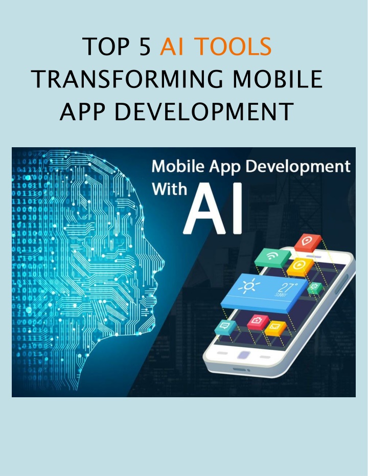 top 5 ai tools transforming mobile app development
