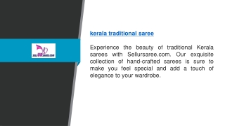 Kerala Traditional Saree Sellursaree.com