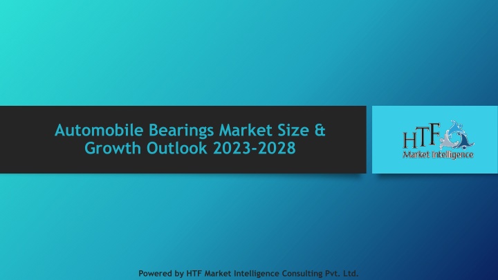 automobile bearings market size growth outlook