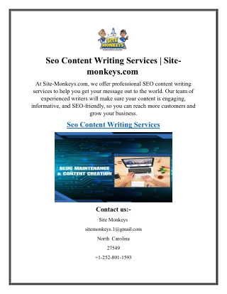 seo content writing services site monkeys com
