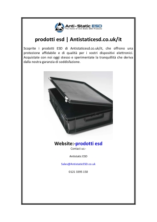 prodotti esd  Antistaticesd.co.uk it