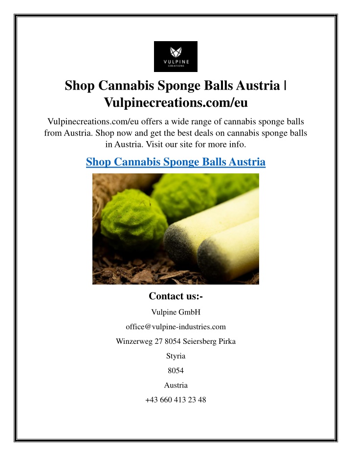 shop cannabis sponge balls austria