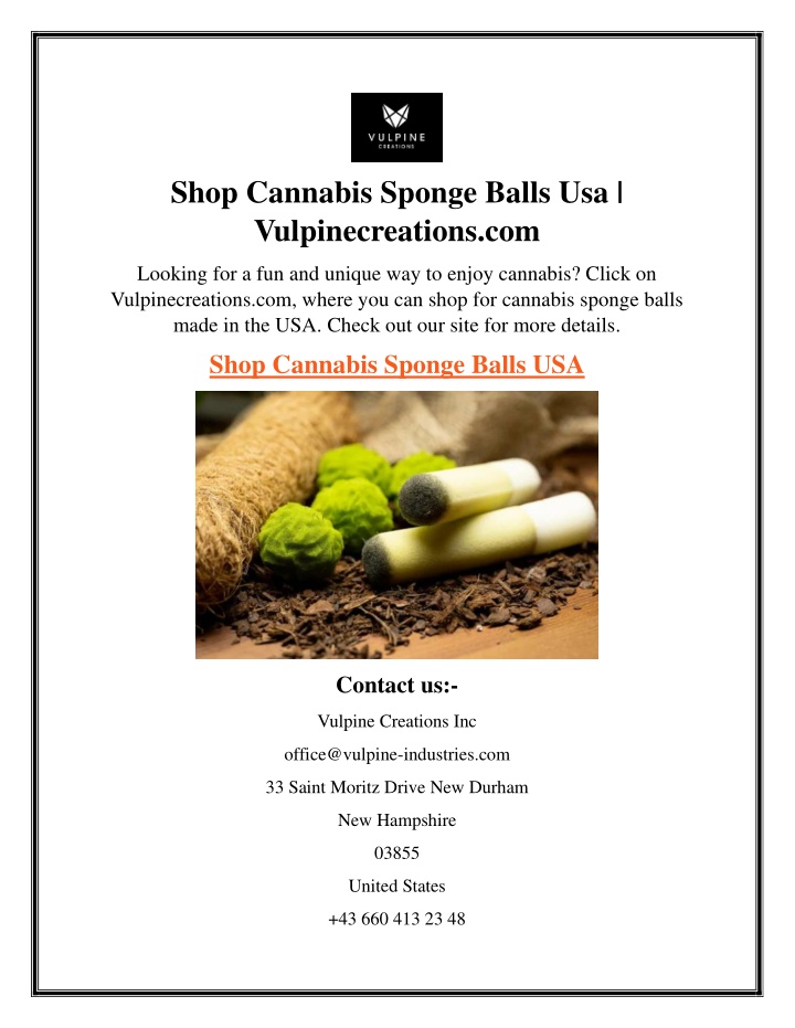 shop cannabis sponge balls usa vulpinecreations
