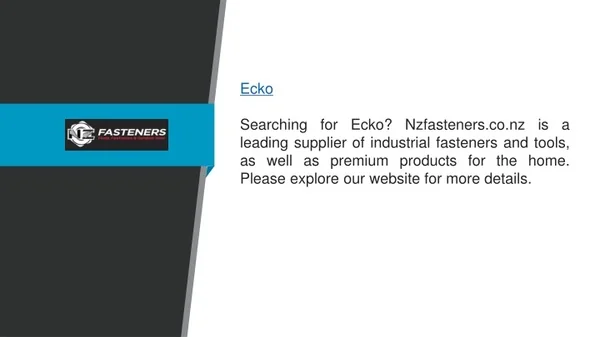 Ecko Nzfasteners.co.nz