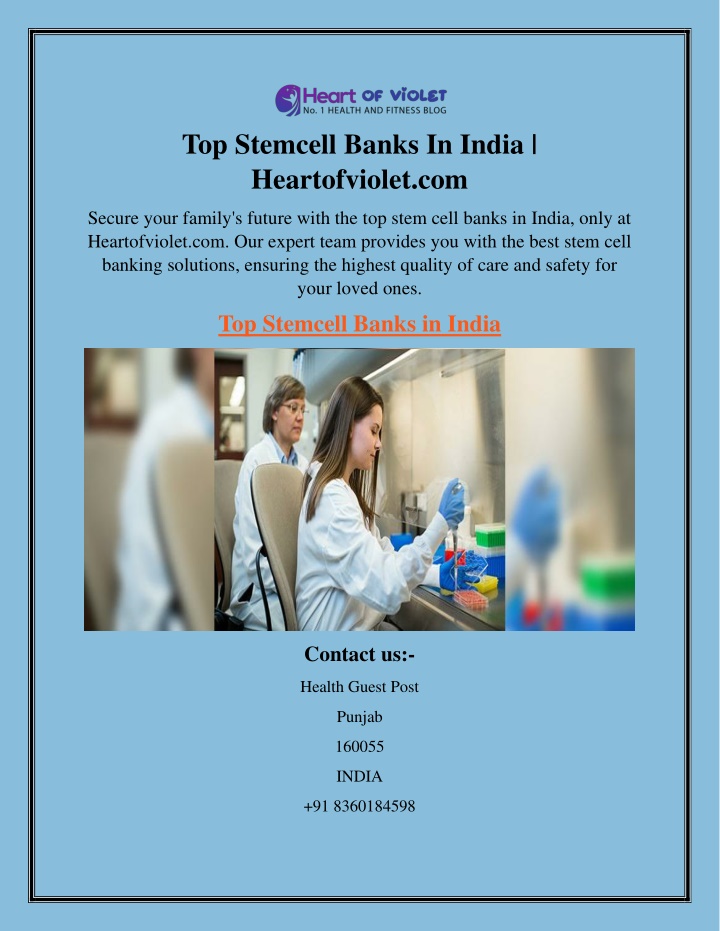 top stemcell banks in india heartofviolet com