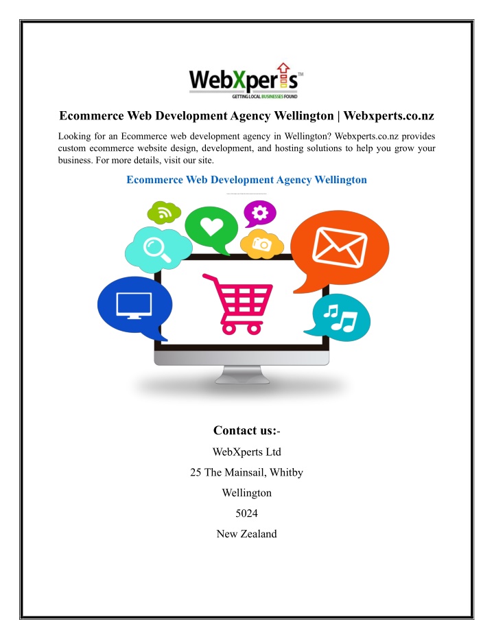 ecommerce web development agency wellington