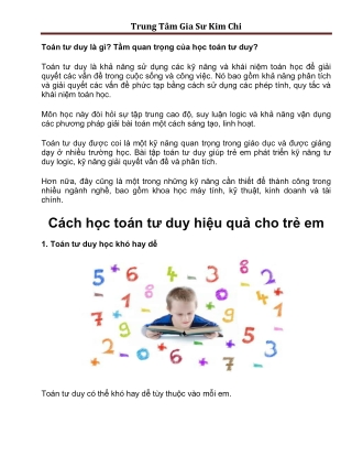 Toán tư duy