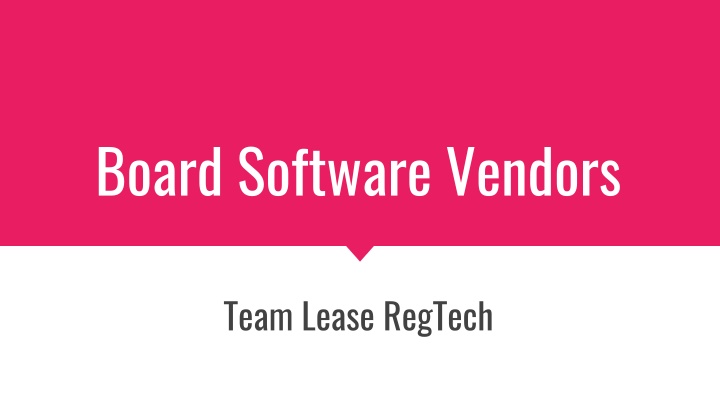 board software vendors