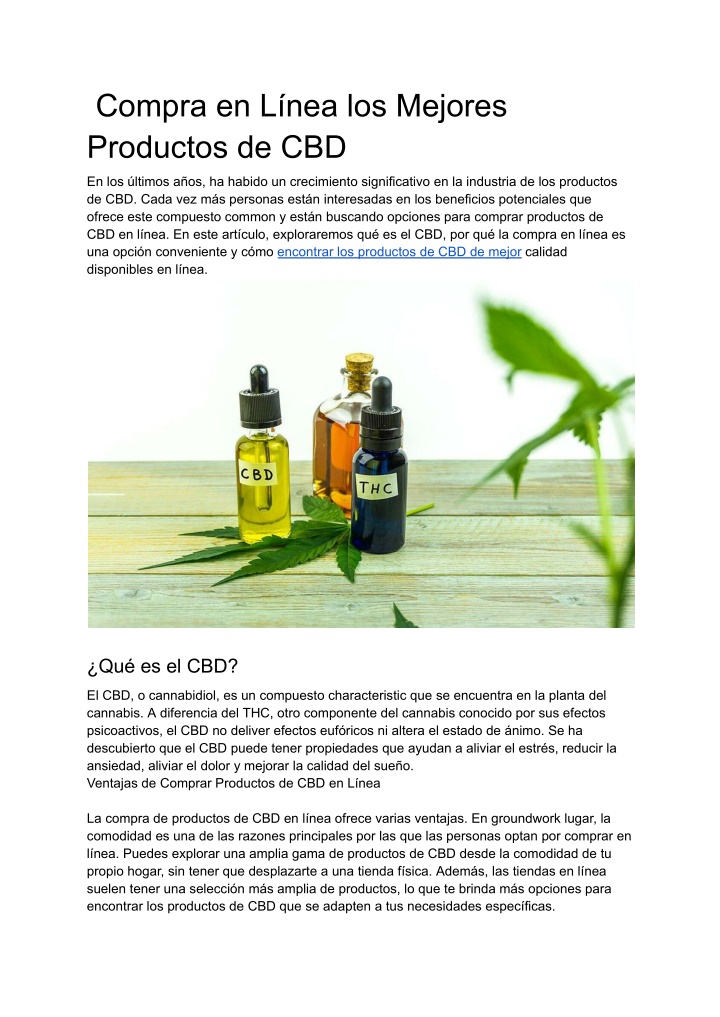 compra en l nea los mejores productos de cbd