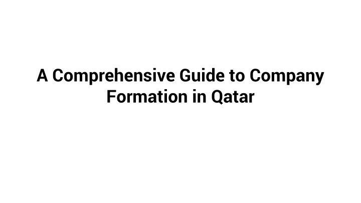 a comprehensive guide to company formation in qatar