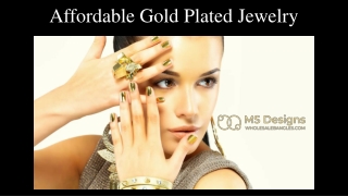 Affordable Gold Plated Jewelry