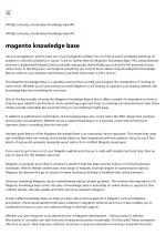 magento knowledge base - slide 1