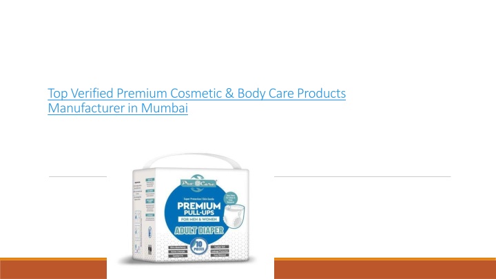 top verified premium cosmetic body care products manufacturer in mumbai