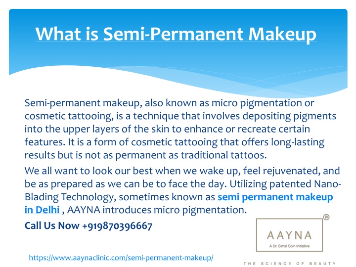 what is semi permanent makeup