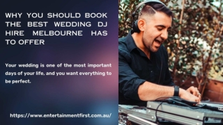 WHY YOU SHOULD BOOK THE BEST WEDDING DJ