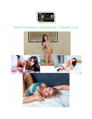 Adult Entertainers Christchurch | Flauntit.co.nz