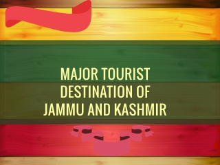 major tourist destination of jammu and kashmir