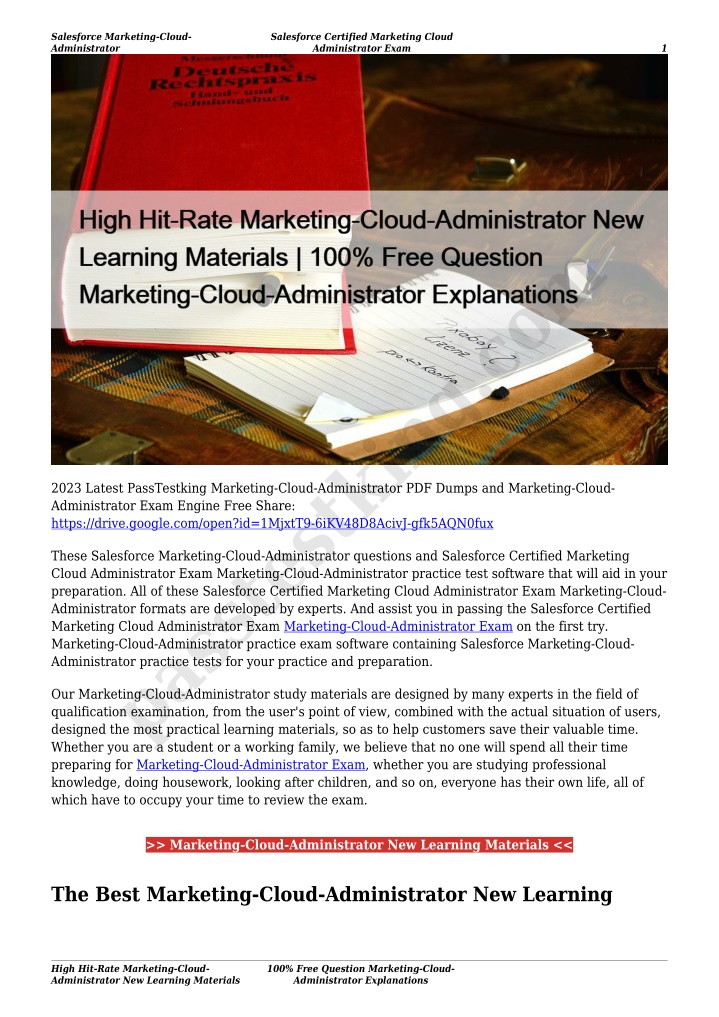 salesforce marketing cloud administrator
