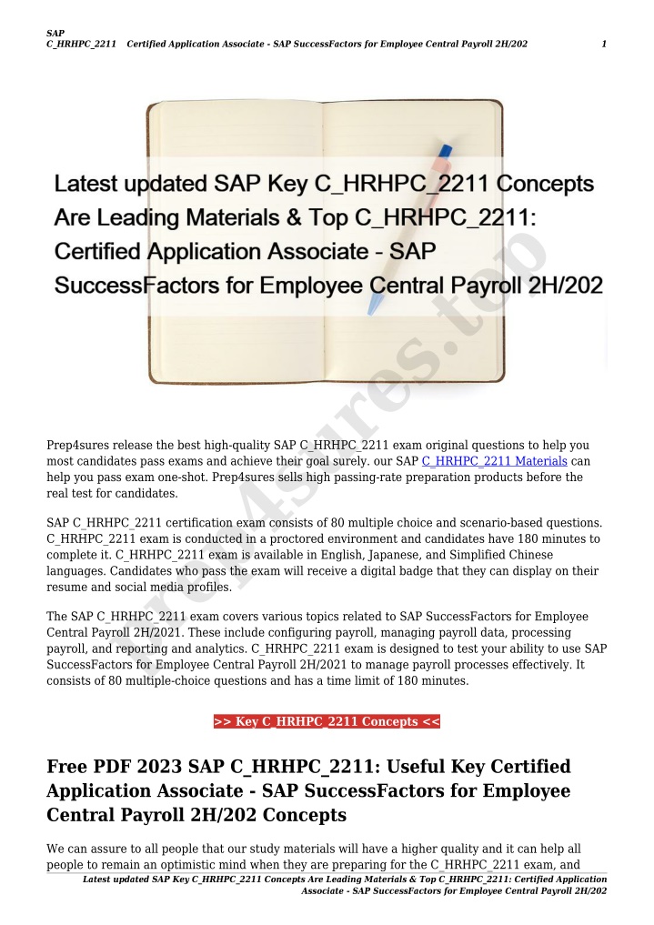 sap c hrhpc 2211