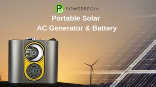 Portable Solar AC Generator & Battery