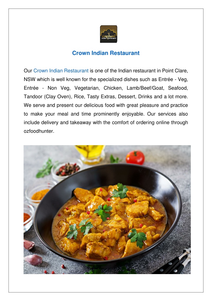 crown indian restaurant