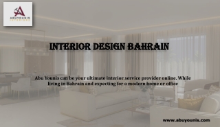 Interior Design Bahrain