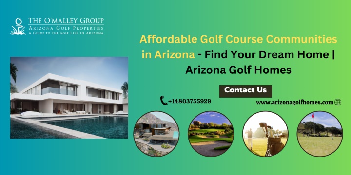 affordable golf course communities in arizona