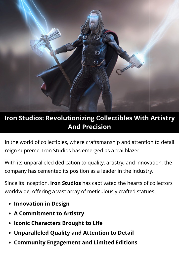 iron studios revolutionizing collectibles with