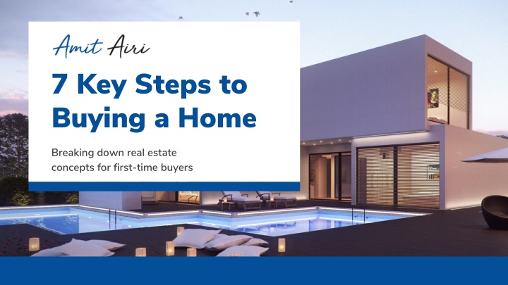 7 key steps to buying a home